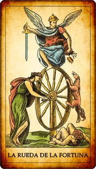 Carta del Tarot “La Rueda de la Fortuna”