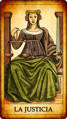 Carta del Tarot “La Justicia”